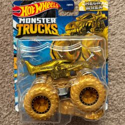 Hot Wheels - 2024  MONSTER TRUCKS - EXCLUSIVE - GOLD MEGA-WREX