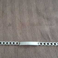 Sterling silver ID bracelet