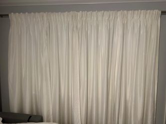 White Pinch Pleat Curtains