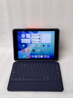 Apple iPad 9 9th Generation 64GB 10.2” Wi-Fi Space Gray Tablet Latest IOS 26 with Case and Keyboard