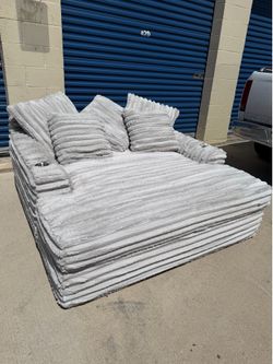 GRAY SÚPER DEEP SLEEPER SOFA CHAISE JCOOPER-USA💎