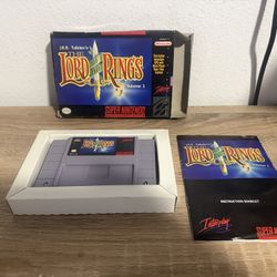 J.R.R. Tolkien's The Lord of the Rings, Vol. 1 SNES Nintendo CIB Complete In Box