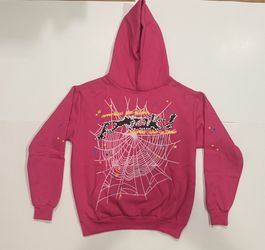 Pink Spider Hoodie Size Small 