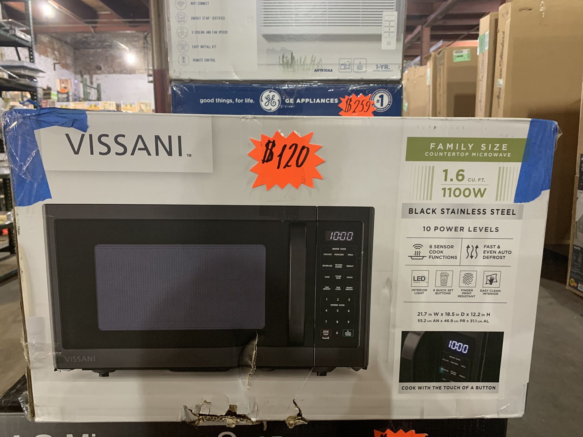 1.6 cu. ft. Vissani Microwave 