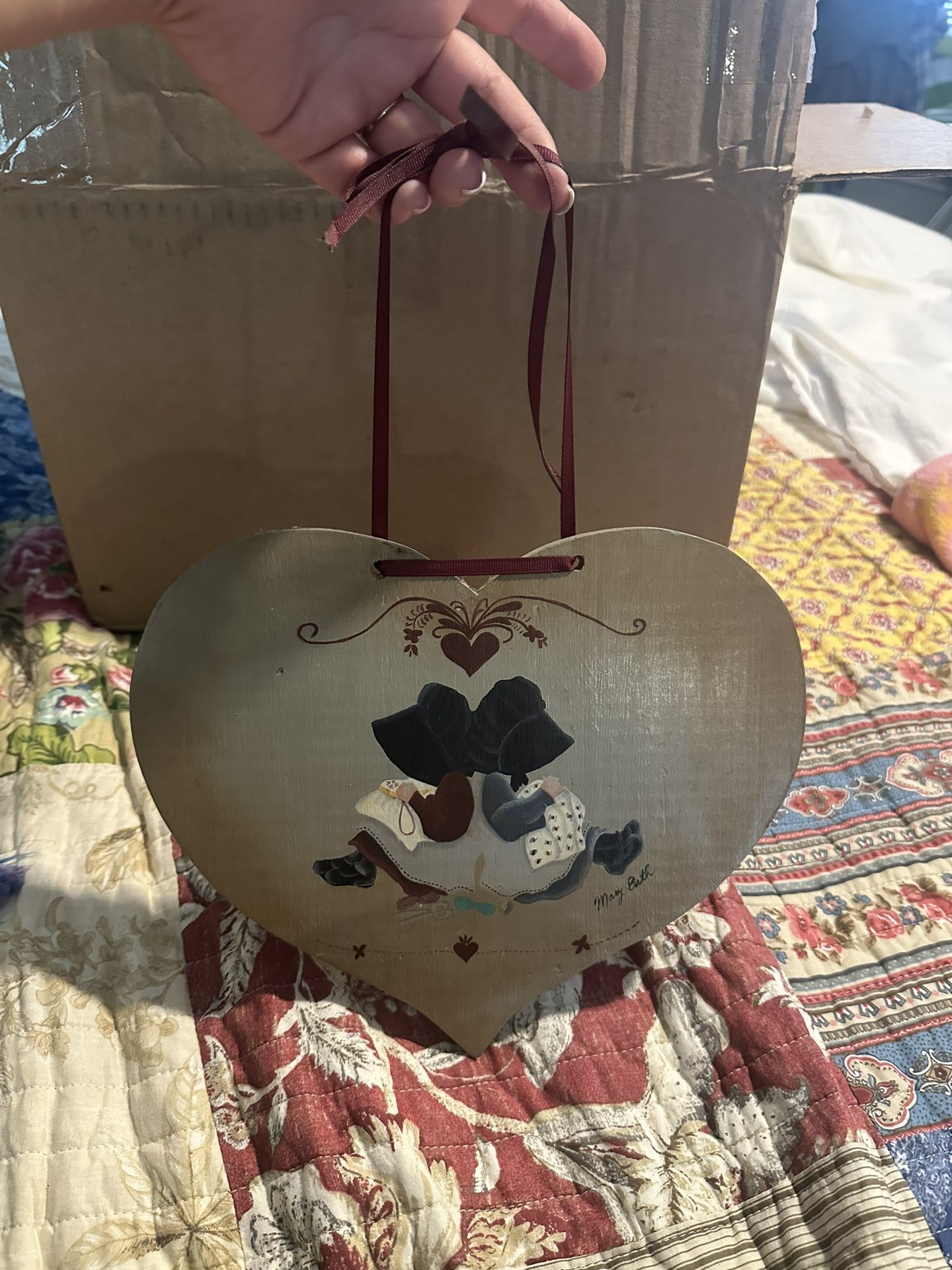 Vintage Heart Plaque
