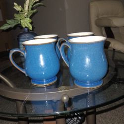 Demby England Blue Coffee Mugs