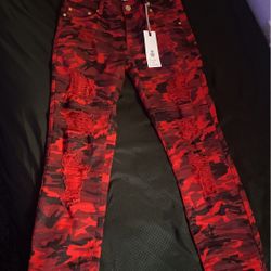 Red Camo Argonaut Nation Pants ( 32 X 32 ) 