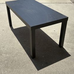 39”x 19” Black Coffee Table. 17.5” Height 