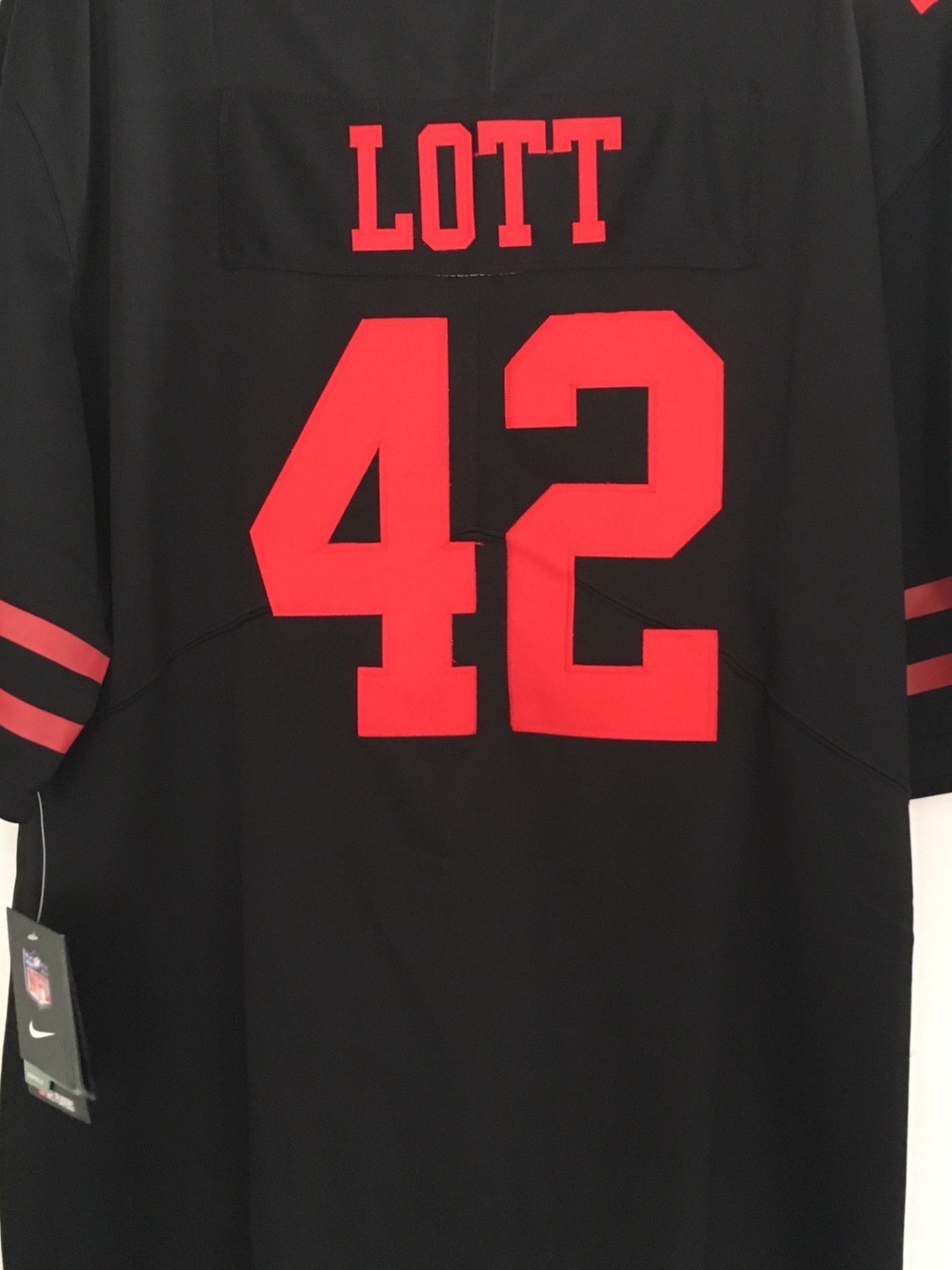 Brand New 49ers Ronnie Lott #42 throwback 1994 Jersey