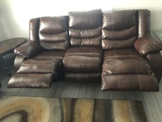 Ashley furniture new sofa recliner