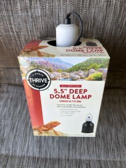 NEW Thrive 5.5 Deep Dome Lamp for lizards, reptiles, frogs etc.