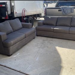 Gray Sofa And Loveseat 