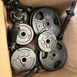 Adjustable Dumbbells With Plates 