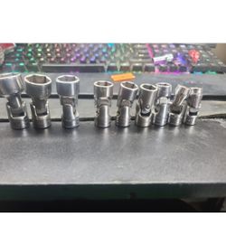 Snap On 9pc Universal Socket Set Missing 1, And 1 Replaced With Matco 10-19