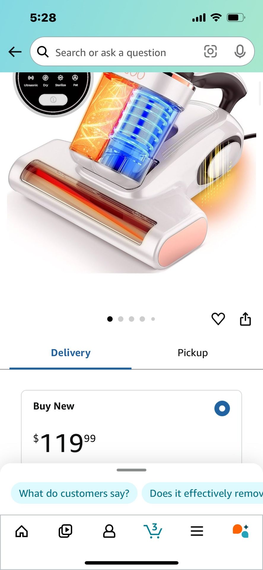 Jigoo Smart Dual Cup Mite Cleaner