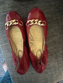 NEW Red Guess Ballet Shoes 10M