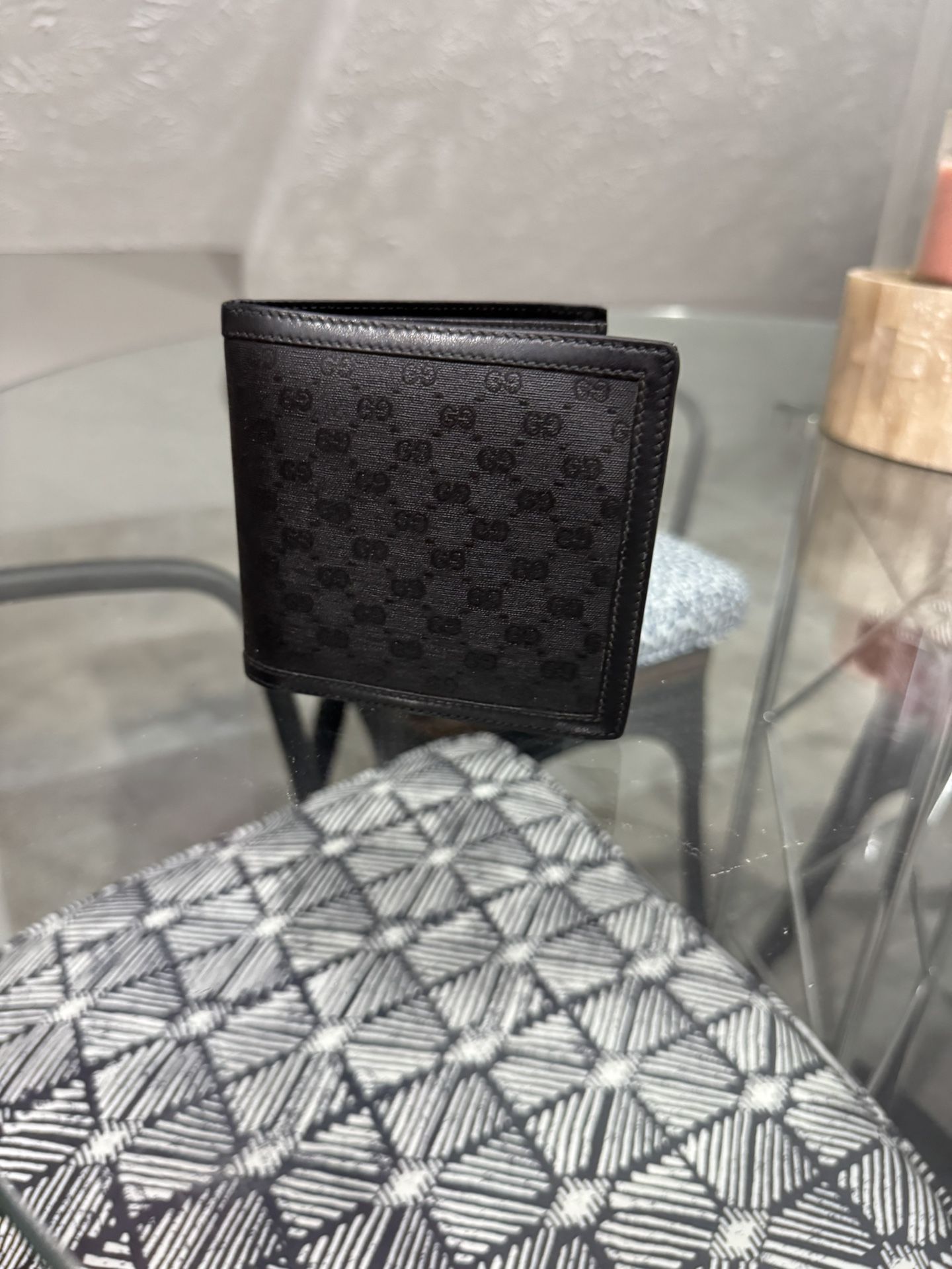Rare Vintage Designer Black Leather Wallet (Negotiable Price)