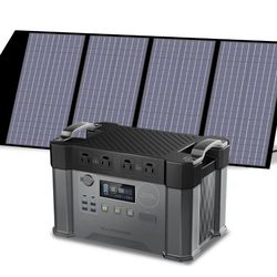 All power 2000w Power Station With 100w Foldable Solar Panel 
