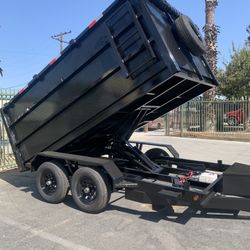 Scissor Lift Dump Trailer In Stock 