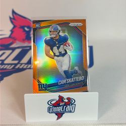 2025 Prizm Cam Skattebo Orange /249 Rookie
