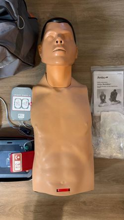 TWO 2X Ambu training CPR Multiman manikin With Hygienic System & AED units