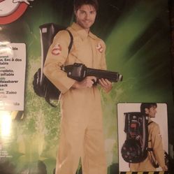 Ghostbusters adult costume new Halloween 