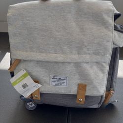 Eddie Bauer Cascade First Adventure Backpack Diaper Bag - Gray New