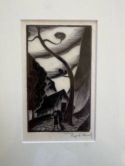 Vintage Lynd Ward Woodcut Engraving Art