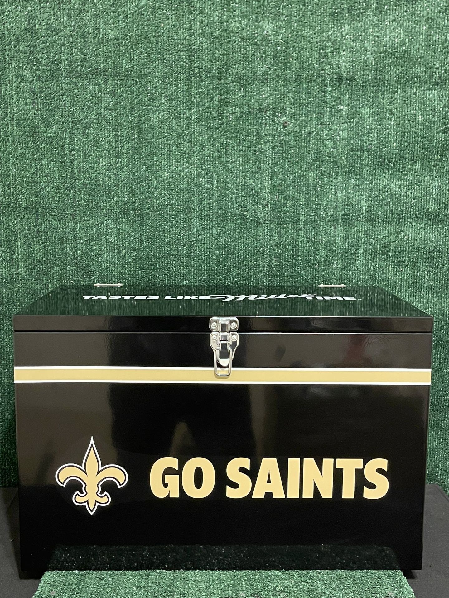 Miller Time Official Beer NFL New Orleans Saints Ice Box Cooler.
