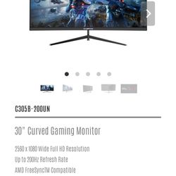 200hz Curved Gaming Monitor 