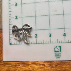 Sterling Silver Pin With Marcasites 
