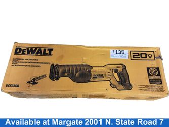 Dewalt Dcs380b Yellow Cordless Reciprocating Saw