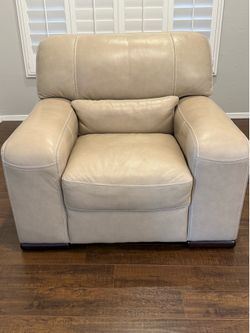 Oversized Leather Armchair