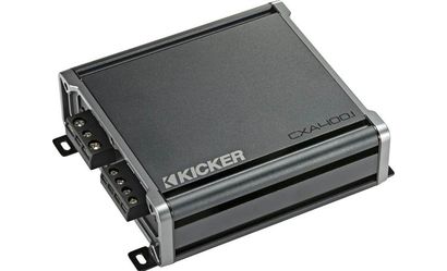 Kicker 46CXA400.1T CX Series mono subwoofer amplifier — 400 watts RMS x 1 at 1 ohm