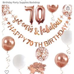 70Th Birthday Decorations