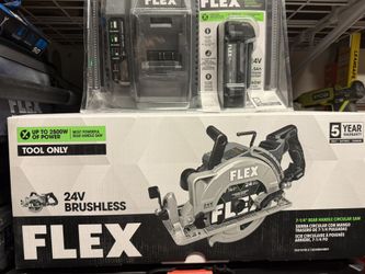 Flex 24V Brushless Rear Handle 7 1/4 Circular Saw With Battery And Charger Brand New In Box