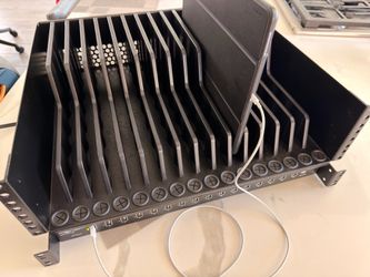 Rack mount Tripp Lite U280-016-RM 16-Port USB Charging Station and qty (16) Tablet holder