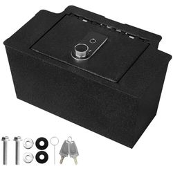 Premium In-vehicle Console Vault Safe Lock Box Compatible with 2023-2026 Chevy Silverado 1500/GMC Sierra 1500, Fingerprint Access with Backup Key