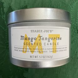 TRADER JOE’S MANGO TANGERINE SOY BLEND CANDLE 5.7 oz NEW