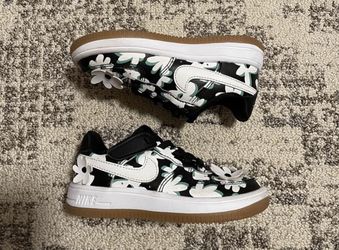 Nike Force 1 Low LV8 EasyOn Toddler Shoes (Black/Spring Green/Gum