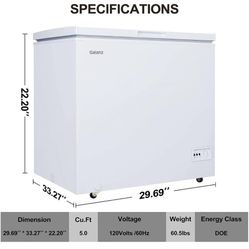 Galanz 5 Cu.Ft Chest Freezer 
