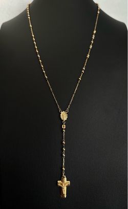 14kt Solid Gold Tri-Tone Rosary / Rosario de Tres Oros Solido de 14kt