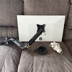 LG 27” Monitor With Desk Mount 