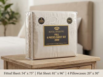 Royal Majestic Full 6-Piece Sheet Set 2000