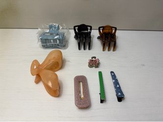 8-Piece Hair Accessory Set – Claw Clips, Barrettes & Rhinestone Mini Clip