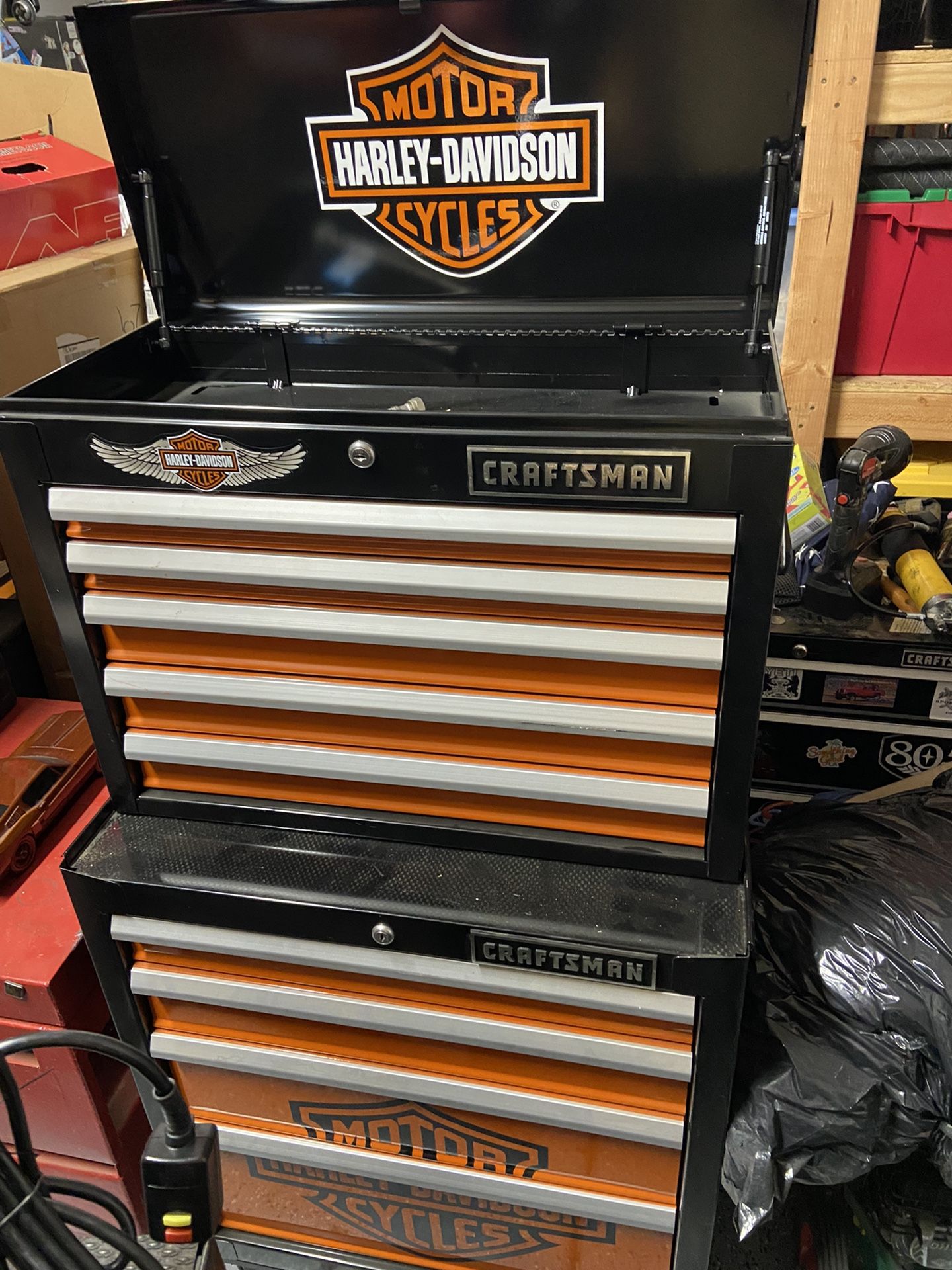 9 Drawer Craftsman Harley Davidson Tool Box for Sale in Menifee, CA