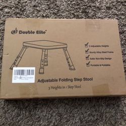 Adjustable Folding Step Stool