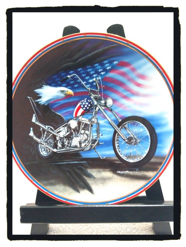 Vintage (1995) 🇺🇸 Easyriders 🇺🇸
8" Collectors Plate # 4378-C