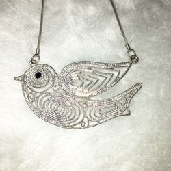 SILVER DOVE Pendant Necklace