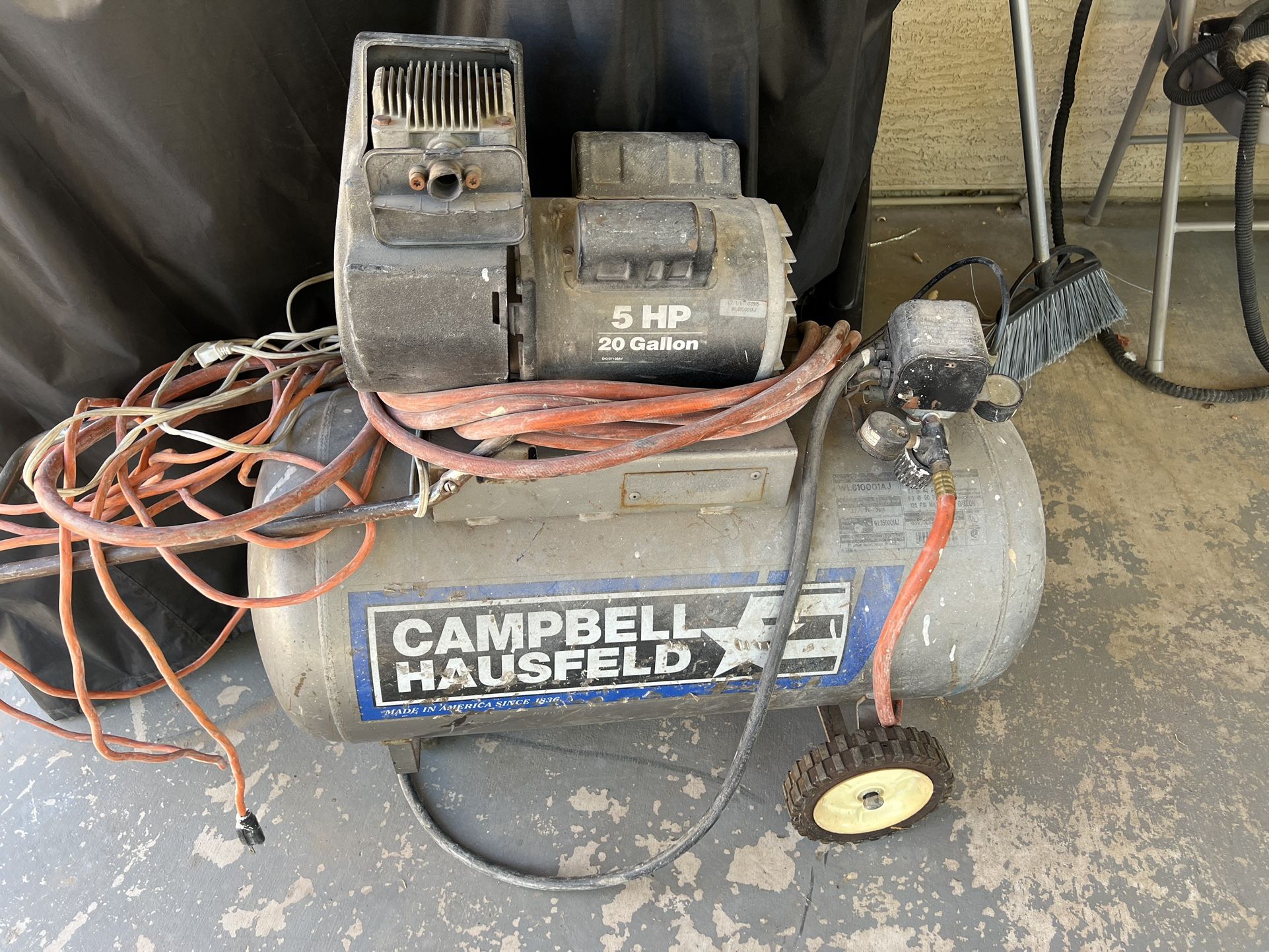 Air Compressor And Staple Gun
